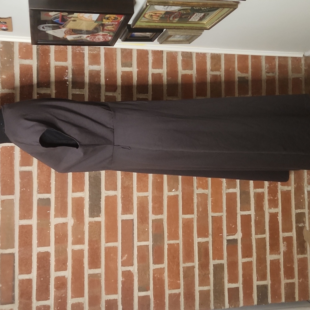 Ann Taylor Petite Charcoal Midi Dress, Size MP - Picture 3 of 8